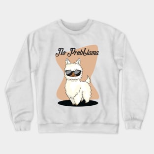 No Prablama Llama Crewneck Sweatshirt